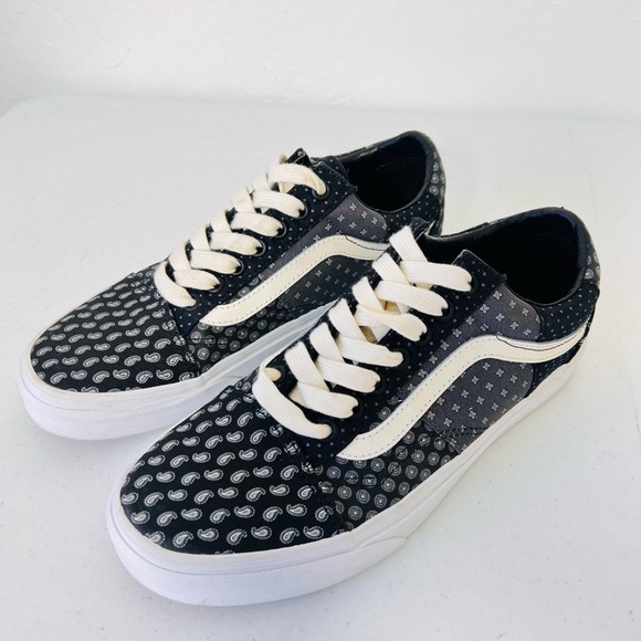 Vans Old Skool Tie Print Patchwork sneakers in black 8 - Picture 3 of 11